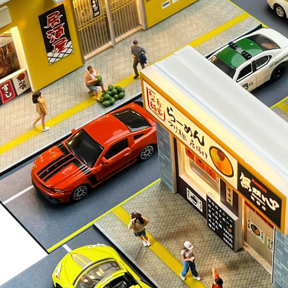 Amazon.com: Fremego 1/64 Scale Miniature Scene Model,Ramen Shop